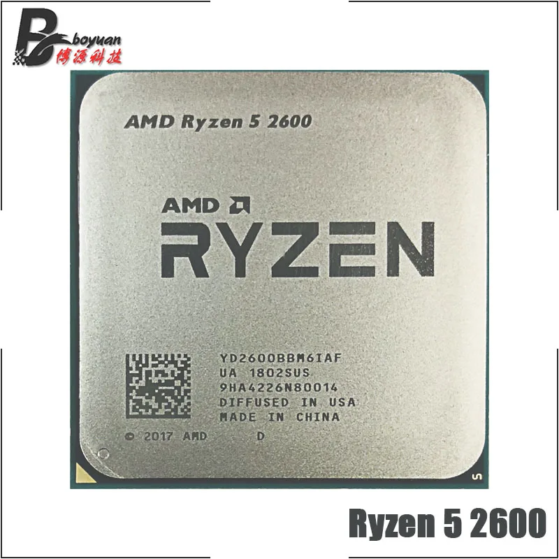 

AMD Ryzen 5 2600 R5 2600 3.4 GHz Six-Core Twelve-Core 65W CPU Processor YD2600BBM6IAF Socket AM4