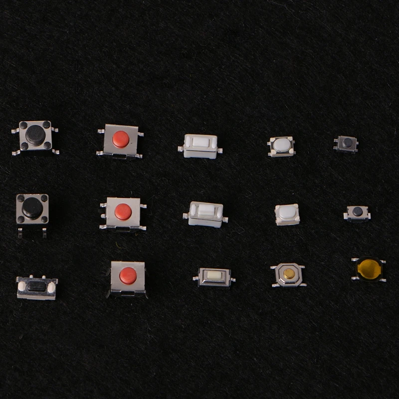 

Superb 750 Pcs 15 Value Tactile Push Button Switch Micro Switch Momentary Assortment Kit