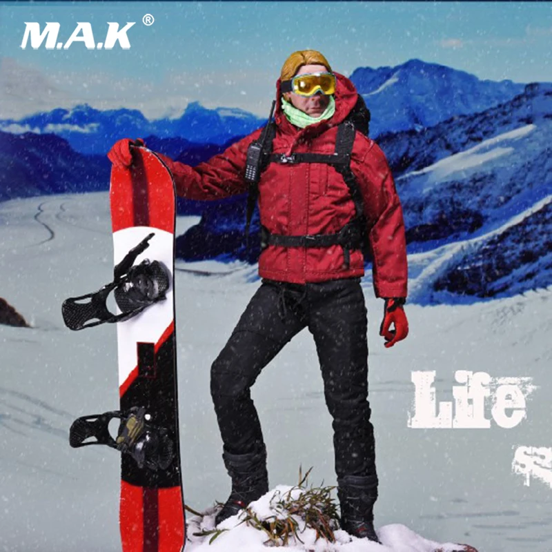 

Collectible Full Set Action Figure 1/6 Scale Life of Ice SF-002 Speed Skier with Tech jacket head and body full set figrue