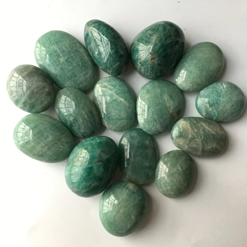 1kg 5 6pcs Natural Green Amazonite Polished Stones Crystal Amazon Cut Tumbled Stones Stones Aliexpress
