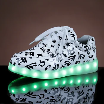 

USB charging 8 colors led luminous shoes men couples casual colorful light up shoes size 35-44 neon zapatillas con luces