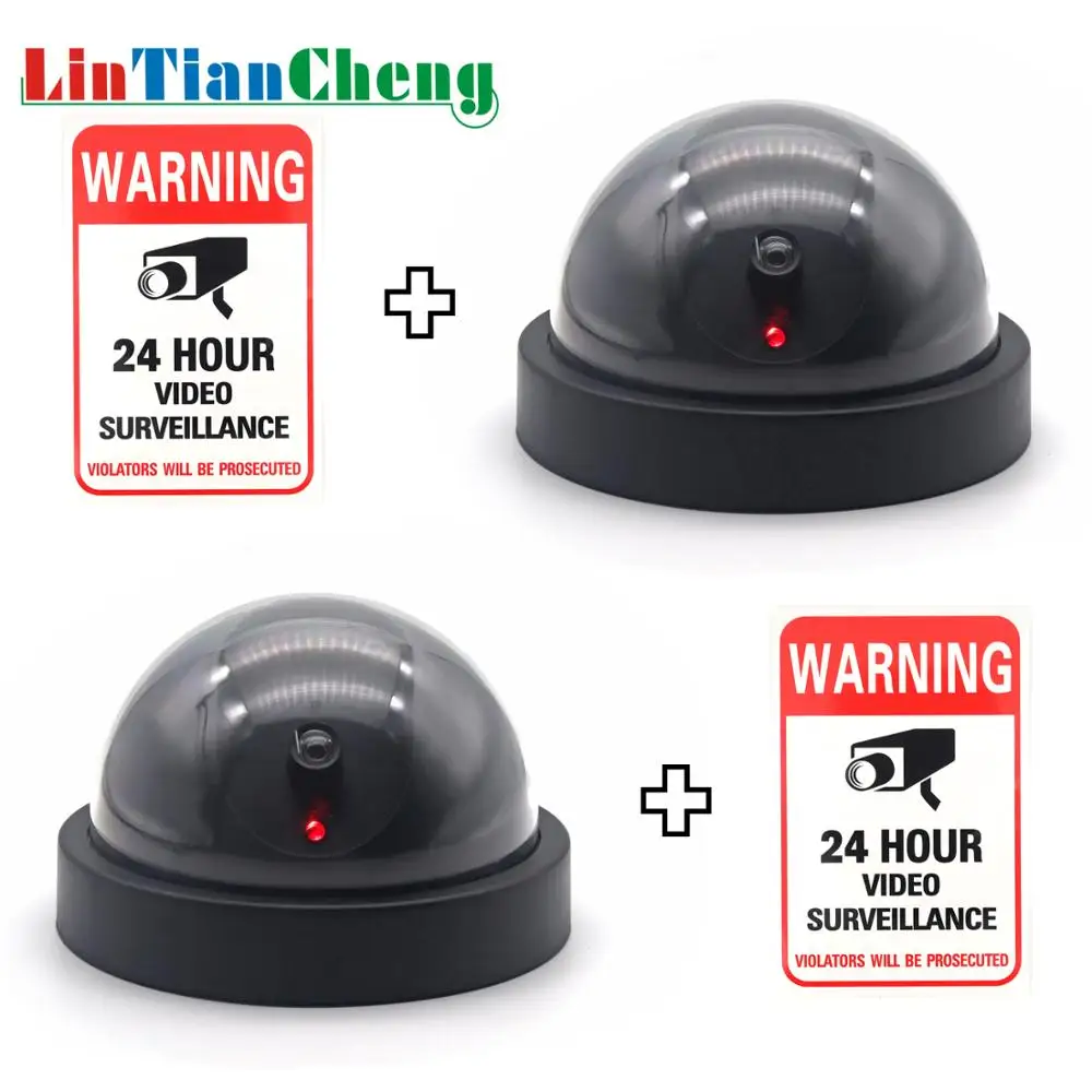 LINTIANCHENG 2 шт. пустышка cctv камера купольная домашняя Sercurity видеонаблюдение с