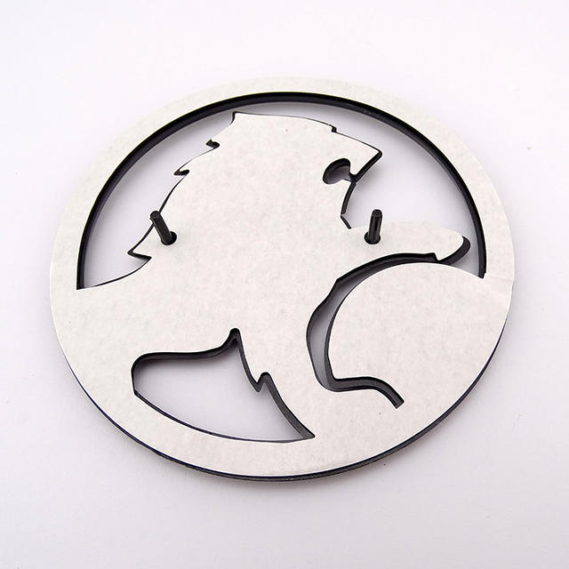 Holden Gloss Black Plastic Lion Emblem 110mm Sticker