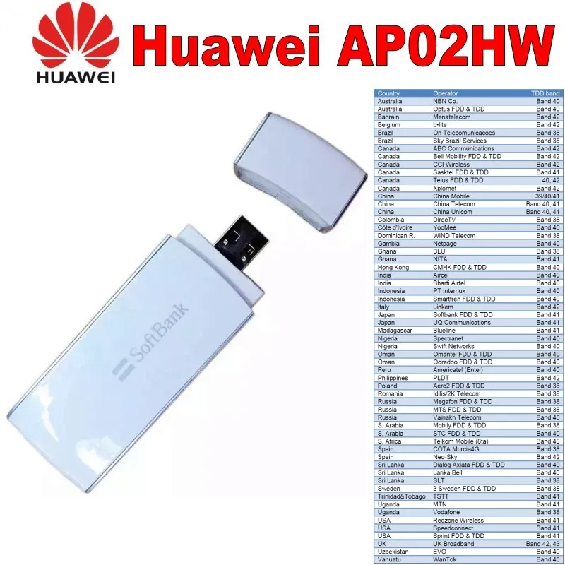 Huawei японский модель AP02HW 4G LTE FDD B41 2500 МГц 3G WCDMA 1500 используется в Японии и США|router 3g