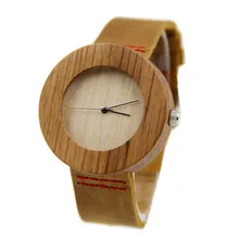 100% Genuine Leather Bamboo Wooden Brand Fashion Wooden Man’s Watches With High Janpese 2035 MIYOTA Movement Wistwatches