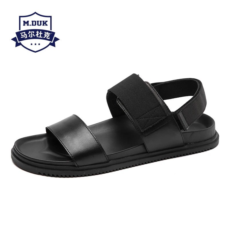

2019 Summer new young men's beach shoes casual men's sandals fashion trend personality leather Roman shoes