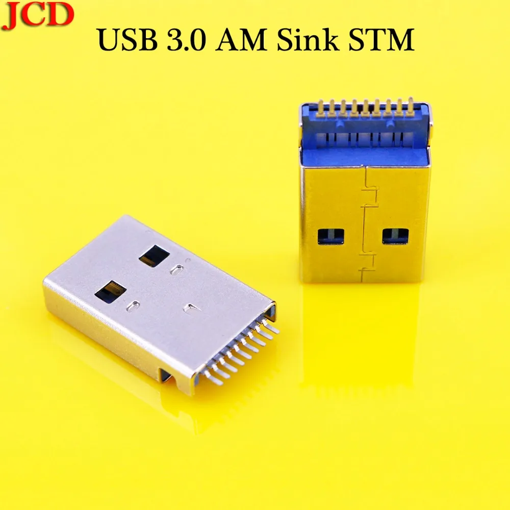 JCD Новый USB 3,0 A Тип штекер разъем высокая скорость передачи данных USB 3,0 Jack зарядки разъем пайки USB 3,0 Мужской