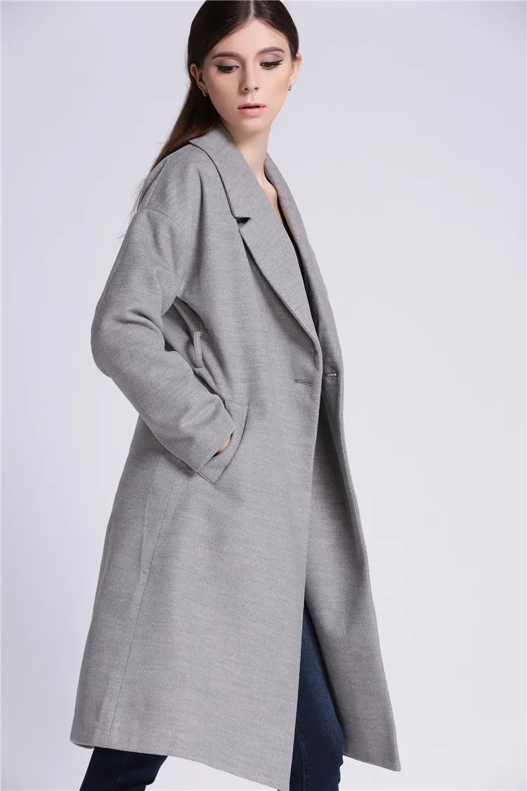 Slim Mince Européen 2019 Laine Longue Lâche D'extérieur Veste Tempérament Gray Et Américain De Était La Manteau En Section Star Femelle Mode 8YOwxn