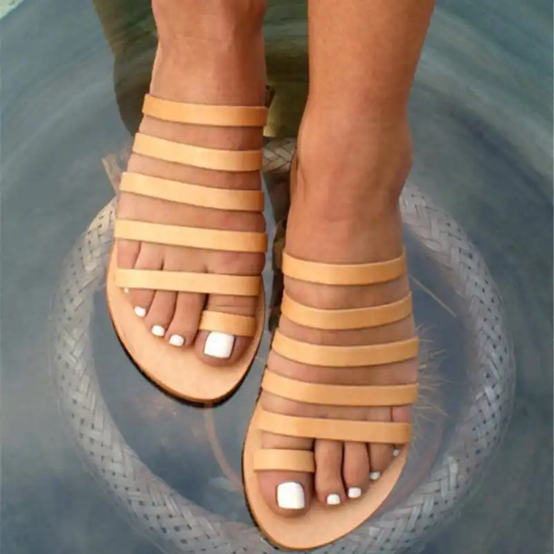 ladies flat gladiator sandals