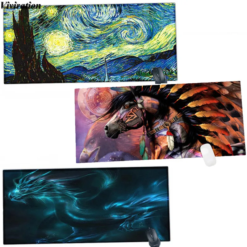 

Custom DIY Mouse Pad Mat Mice Gamer Keyboard Desk Mat Non-slip Gaming Mouse Pad XL Viviration 90x40 CM Big Gaming Mouse Pad Mat