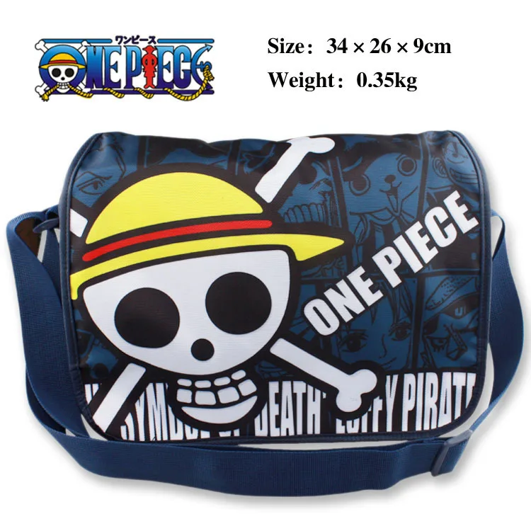 

Anime ONE PIECE polyester shoulder bag/colorful printed with Luffy's skull