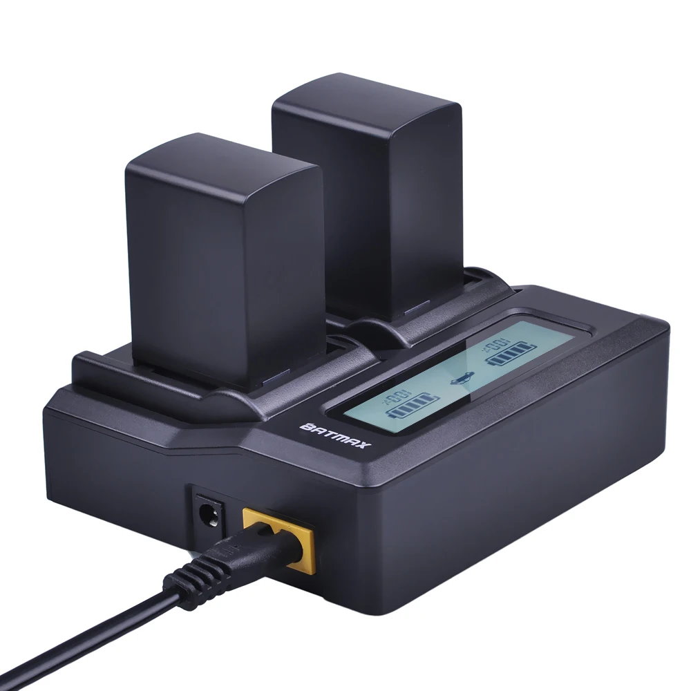 Baterias da Câmera + Rápido Duplo para Canon bp 828 Lcd Carregador Bp-820 Legria Ivis Vixia hf G30 G40 Xa20 Xa25 Xa35 2 pc 2900 Mah Bp828 - Image 3