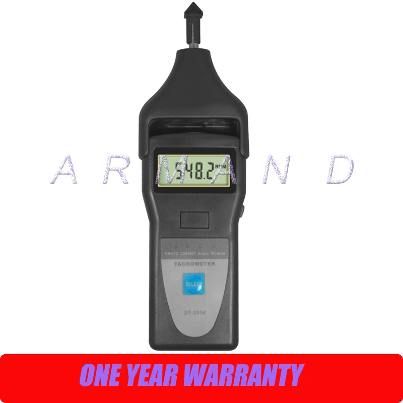 Dt2858 Digital Laser Photo Contact Tachometer Dt2858 2.599999r/min