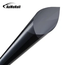 AuMoHall 50*300 см черная оконная тонированная пленка, стекло 25% рулона, 1 слой, авто дом, коммерческий УФ+ изоляция, автомобильная Тонирующая пленка для бокового окна