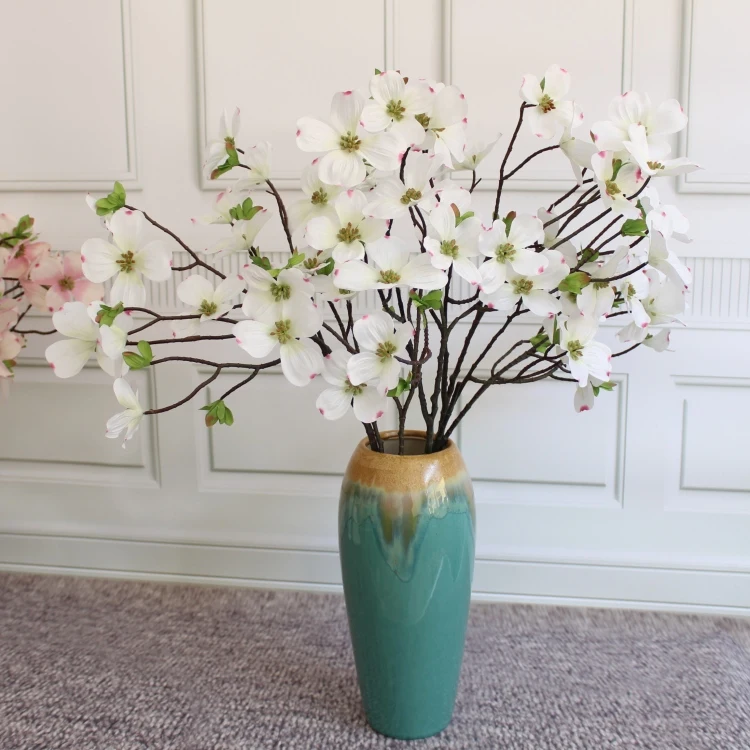 Искусственный cornus шелк Корнел кизил цветок домашний праздник Рождество