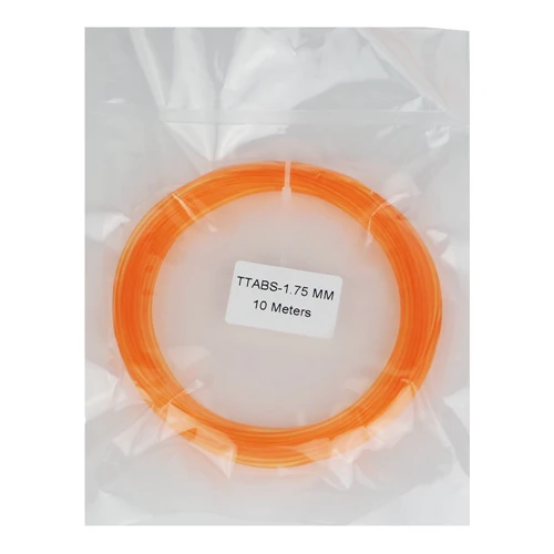 1,75 мм 10 метров 25 г прозрачный ABS нить образец для FDM 3d принтер печатная ручка материал - Цвет: Translucent Orange