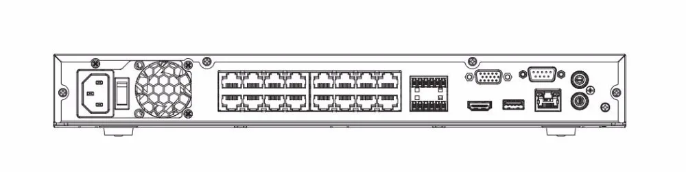 Dahua NVR NVR5216-16P-4KS2E NVR5232-16P-4KS2E карта тепла 16poe порт 1-8 PoE поддержка 800 м ePoE до 12 Мп подсчет людей