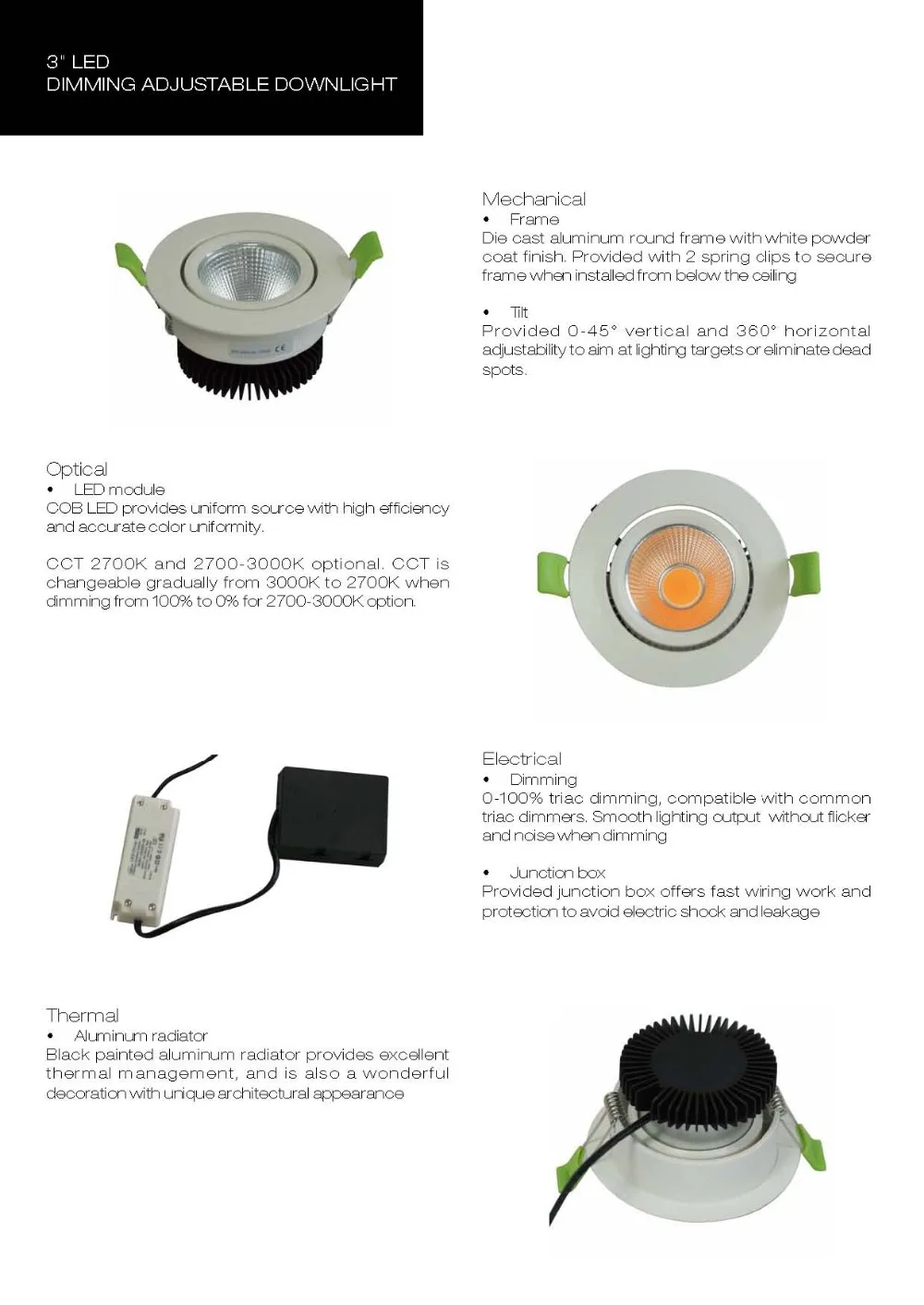 3inches LED Downlight Specification__2