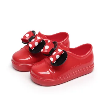 

2020 New Mickey Bowknot Casual princess Sandals Candy Bowknot Fruit waterproof shoes Waterproof Jacket single Shoes