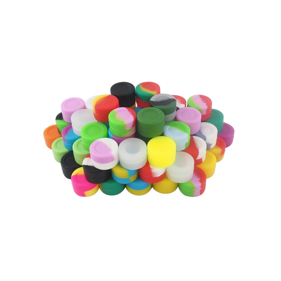 

30pcs 3ml Ultimate Non Stick Silicone Oil Kitchen Container Jar Marble non stick dab container