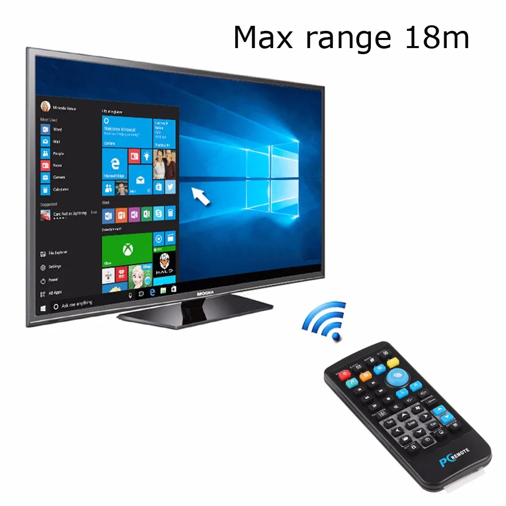 

Wireless Mouse Remote Control Controller USB Receiver IR Remote Control for Loptop PC computer Center Windows 7 8 10 Xp Vista