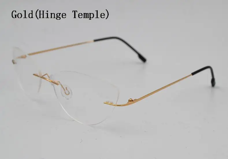 Женские прозрачные очки кошачий глаз оправа близорукость Пресбиопия рецепт оптическое зрелище память титановая оправа прозрачные линзы R5 - Цвет оправы: Hinge Temple
