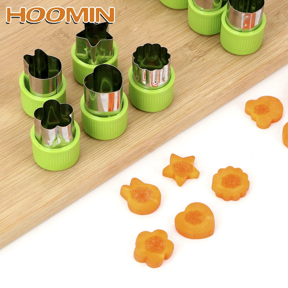 

HOOMIN 9PCS/Set Fruit Cookie Pie Mold Baking Tool Vegetable Cutter Gadgets Cookie Mould kitchen Accessories