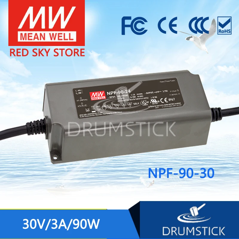 

MEAN WELL NPF-90-30 30V 3A meanwell NPF-90 30V 90W Single Output LED Switching Power Supply