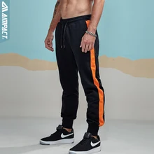 Aimpact новые мужские штаны для бега, хлопковые полосатые Лоскутные Спортивные штаны, мужские спортивные штаны, мужские повседневные брюки для активного отдыха 2AM5007