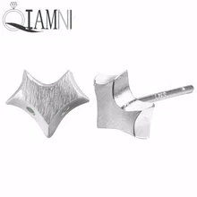 QIAMNI стерлингового серебра 925 пробы милые серьги с животными лисы для женщин аксессуары подарок на день рождения Рождество массивные ювелирные изделия