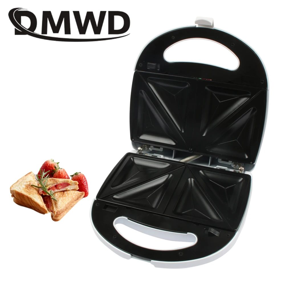 DMWD multifunction eggs sandwich maker Muffin Waffle Toaster Donuts BBQ frying pan mini