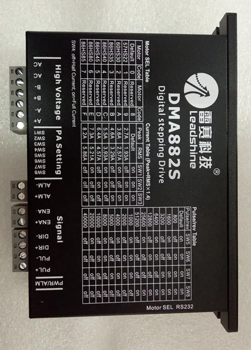 DMA882S replace AM882H Leadshine NEMA23 NEMA34 2phase stepper motor driver 68VAC 48VDC 8.2A CNC Router цена DMA882S replace AM882H Leadshine NEMA23 NEMA34 2phase stepper motor driver 68VAC 48VDC 8.2A CNC Router цены онлайн