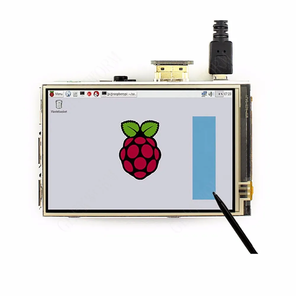 Raspberry Pi 4 60Fps 320x480-1920x1080 OSD ips дисплей 3,5 дюймов HDMI сенсорный экран с чехол для Raspberry Pi 4 Модель B/3B+/3B/2B
