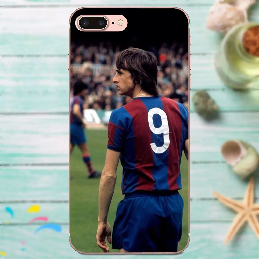 Футболист Johan Cruyff мягкий TPU художественный принт для Galaxy Grand Alpha G850 Core2 Prime S2 I9082 A3 A5 A7