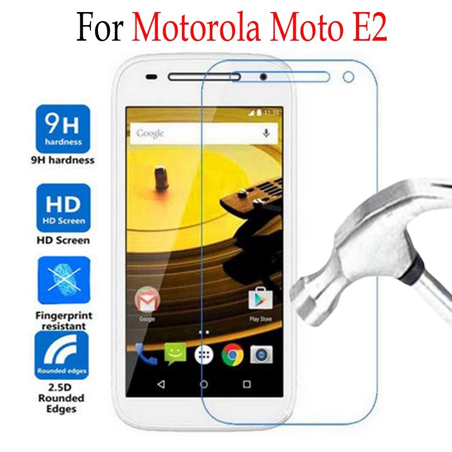 

Tempered Glass For Motorola MOTO E2 E 2nd Gen XT1505 XT1524 XT1527 Ultra Thin Screen Protector Cover Protective Film Case