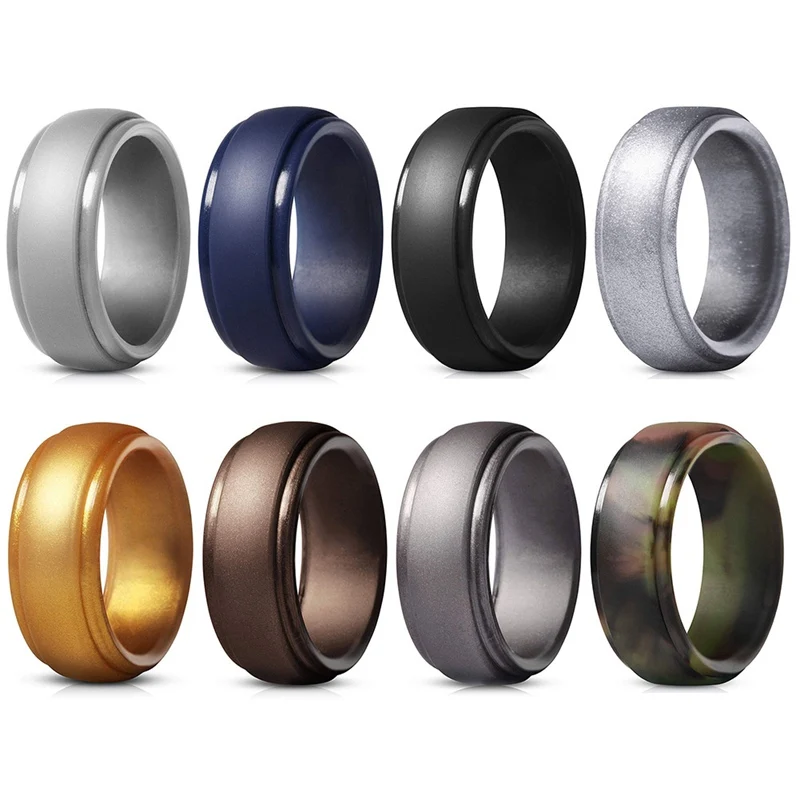 

Affordable Steps Silicone Ring Men's and Women's Rings Casual