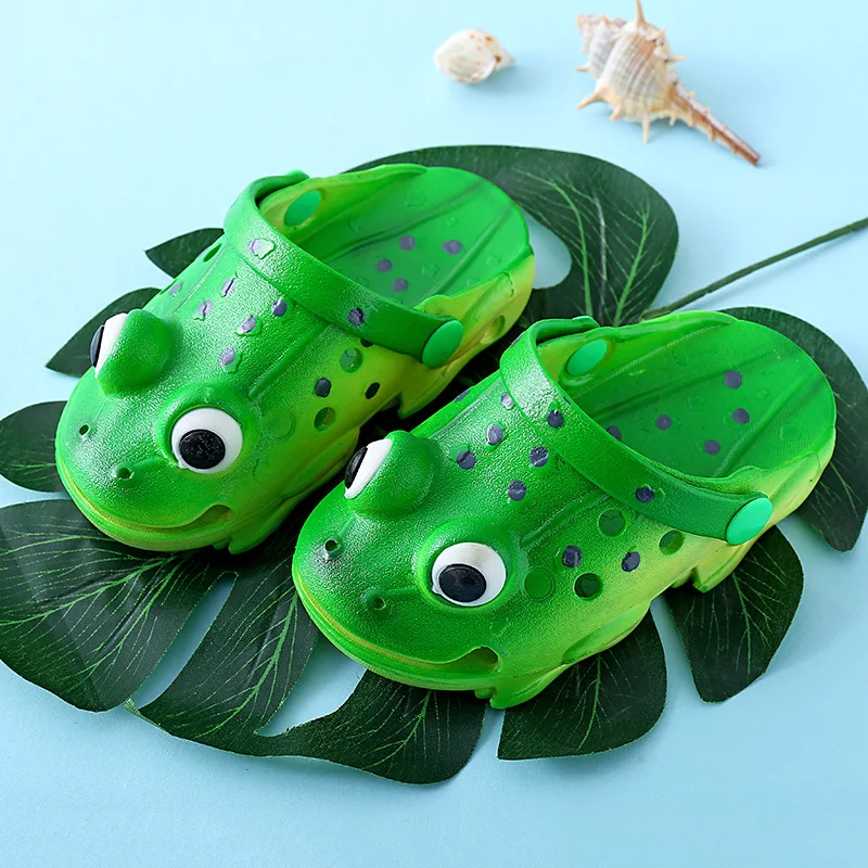 

3D Simulation Frog Toddler Baby Slippers Indoor Slippers for Kids Super Soft Anti-skid Design of Sole Animal Flats for baby 1-2Y