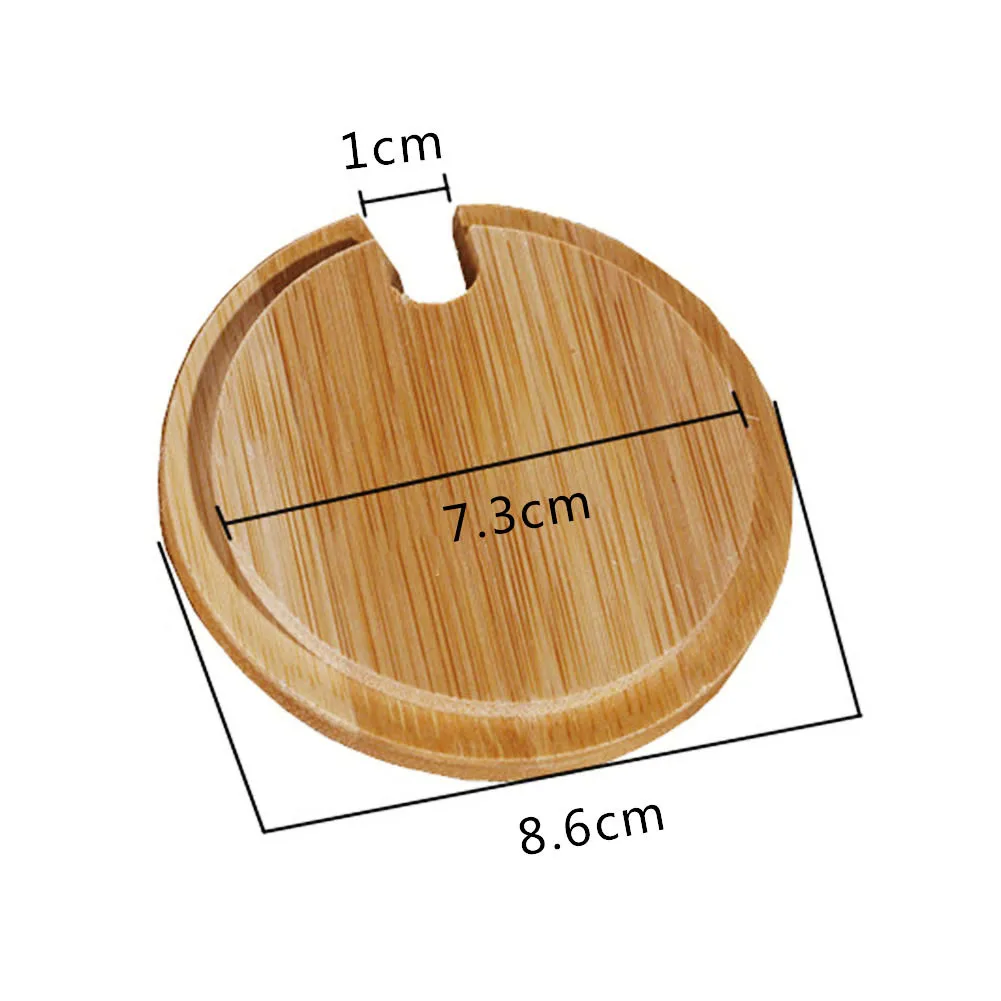 Натуральная Экологически чистая бамбуковая крышка для чашки, крышка для бака, крышка для бутылки, кухонные принадлежности