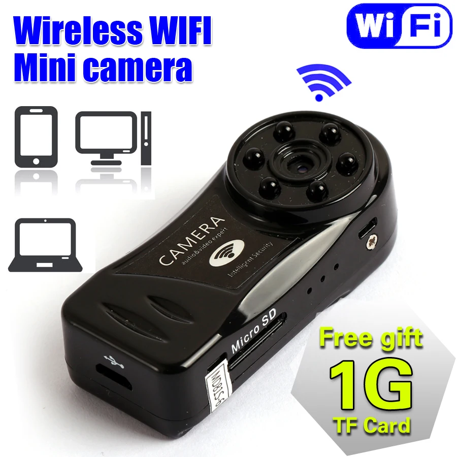   1  TF  Mini DV  DVR  wi-fi IP /spy Video Recorder P2P   -  Cam