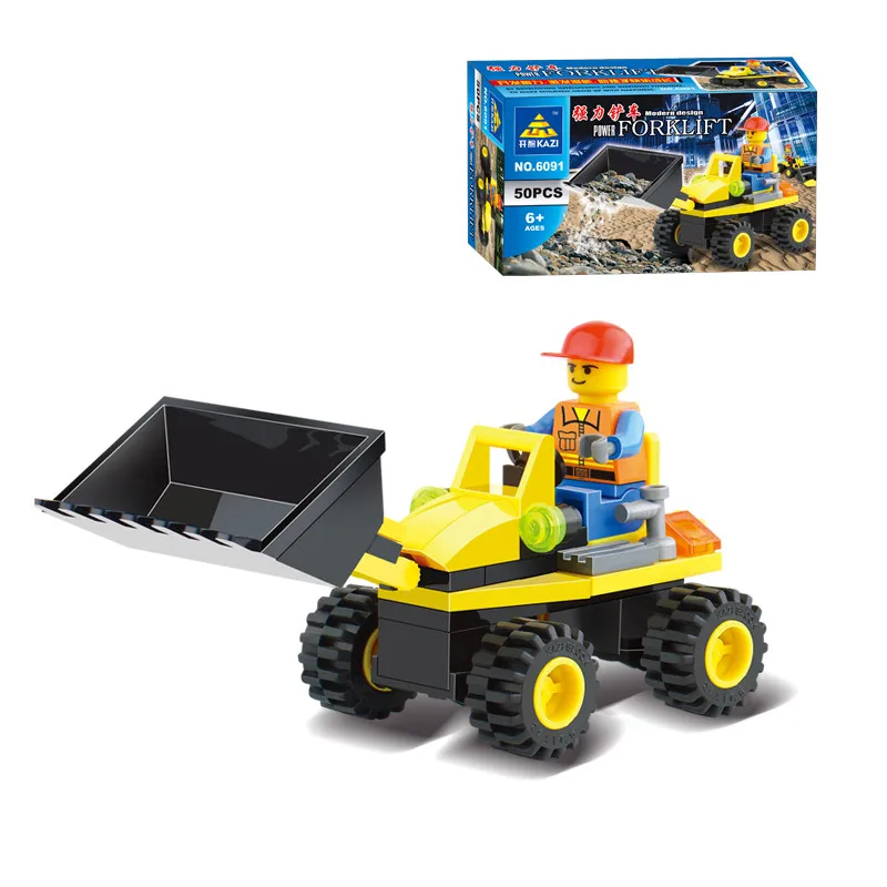 City-Engineering-Construction-Series-Forklift-Tractor-Shovel-Car-Building-Blocks-Bricks-Toys-For-Children-