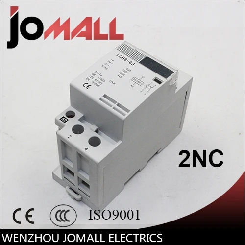 

2P 32A 40A 63A 220V/230V 50/60HZ din rail household ac contactor 2NC