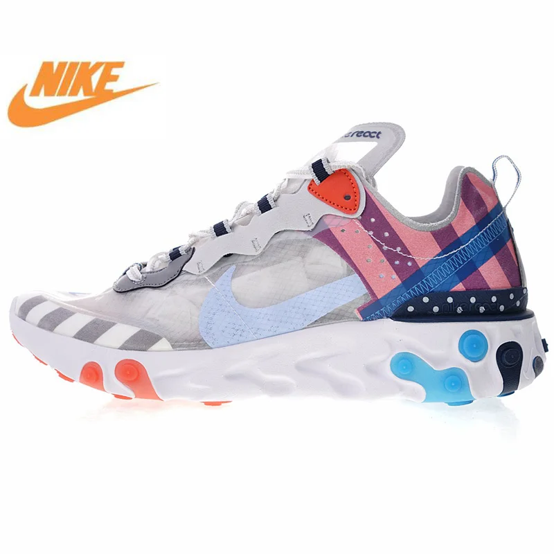 

Nike Upcoming React Element 87 Men's Running Shoes High Quality Outdoor New Sports Shoes Shock Absorption Breathable AQ3057 100