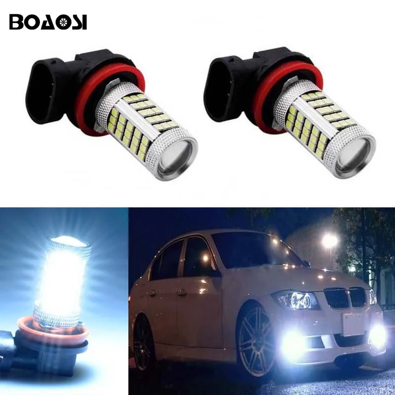 

BOAOSI 2x H8 H11 Car Fog Lamp Driving Light Bulbs For MW E39 325 328 M mini SPORT