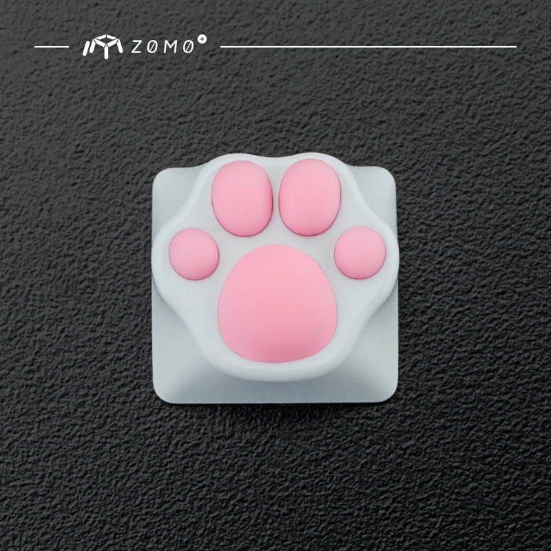 Zomo алюминиевый и силиконовый Kitty Paw Artisan Keycap cat pad CNC анодированный алюминиевый корпус совместим с переключателями Cherry MX