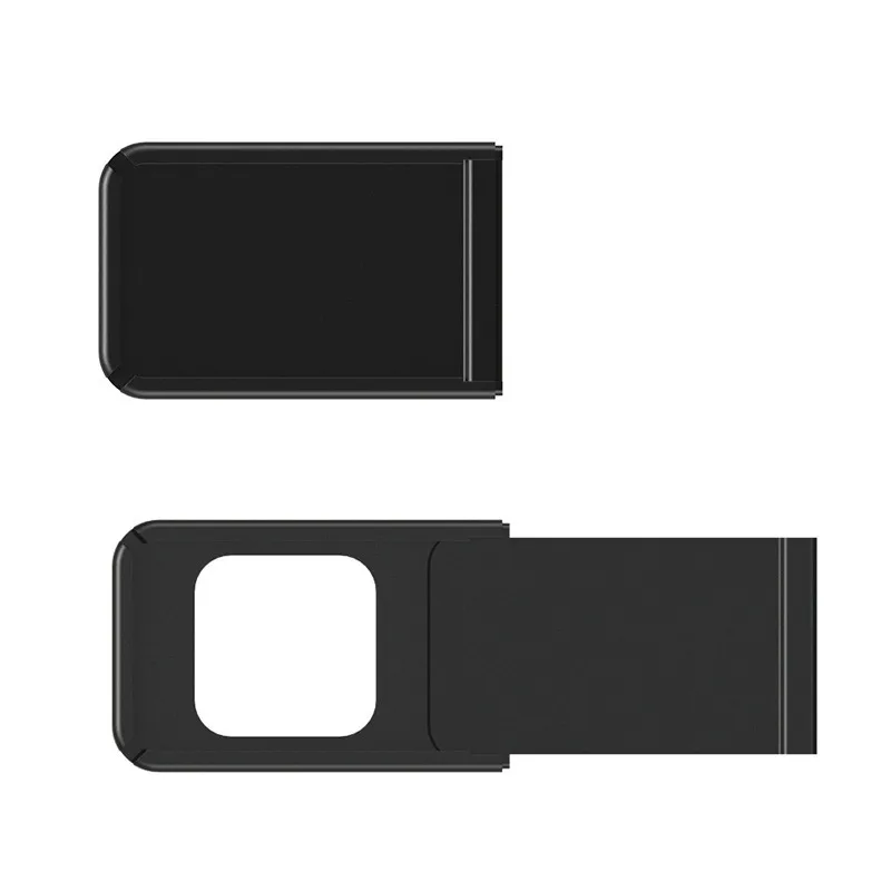 Высокое качество ультра тонкий чехол для веб-камеры для iPad смартфон планшетный компьютер для Mac, ПК, ноутбука крышка объектива Стикеры защиты конфиденциальности - Цвет: Black