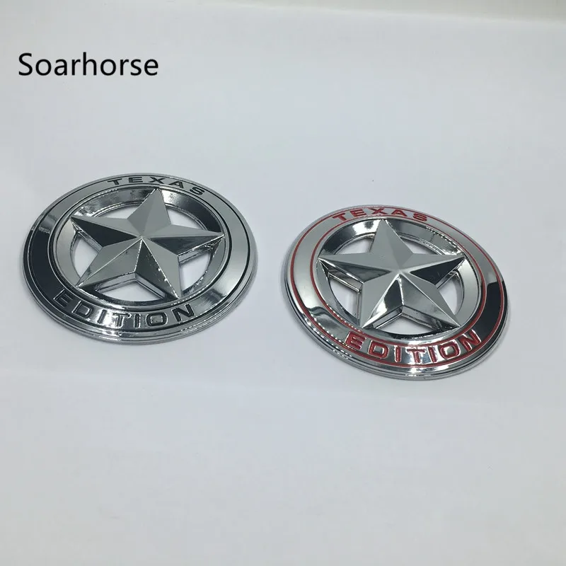 Soarhorse 2 шт. металлические эмблемы хромированные Значки для Такома Tundra Ford Chevy Dodge TRD