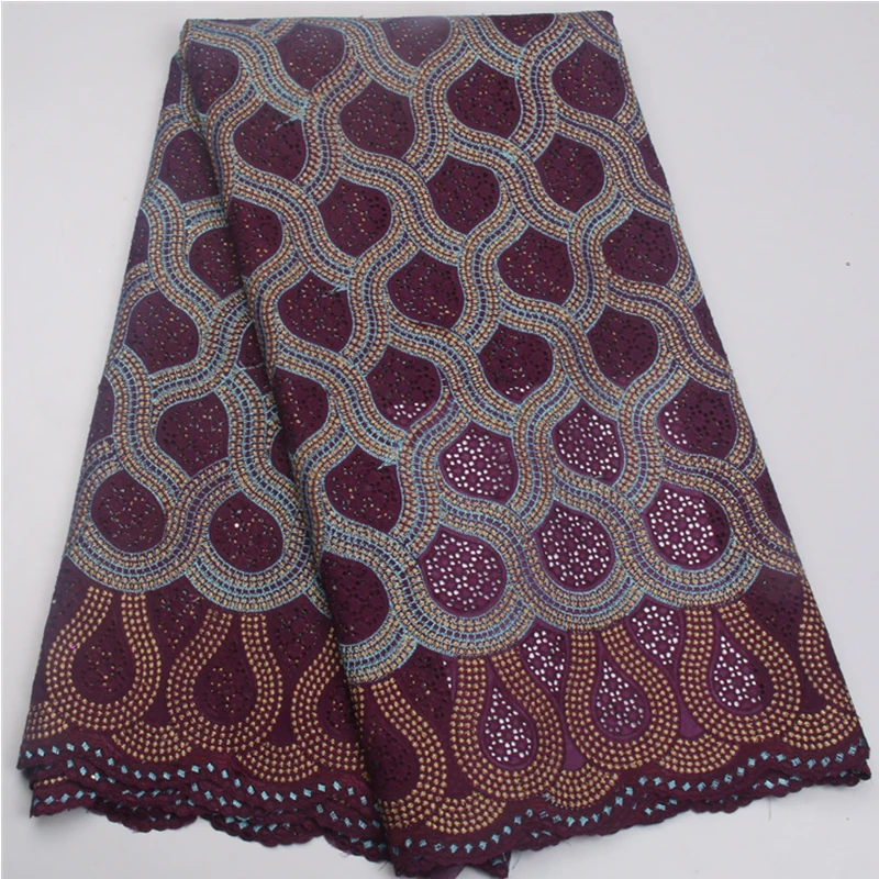 

Free Shipping Burgundy African swiss voile lace high quality ,wedding lace African Fabric 100% Cotton Swiss Voile Lace NA586B-1