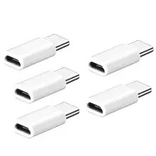 5 шт. в упаковке type-c-Micro USB адаптер для type C Usb-c Usb кабель для type C разъем зарядного устройства для samsung Galaxy S8 S9 Plus