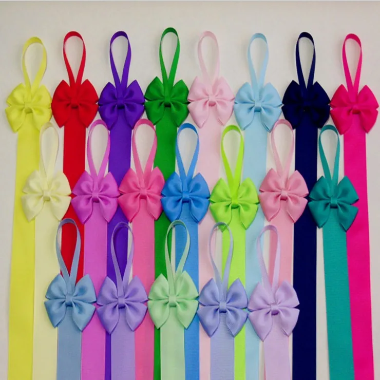 Hair Bow Holder solid color Grosgrain Ribbon boutique hair clip Holders