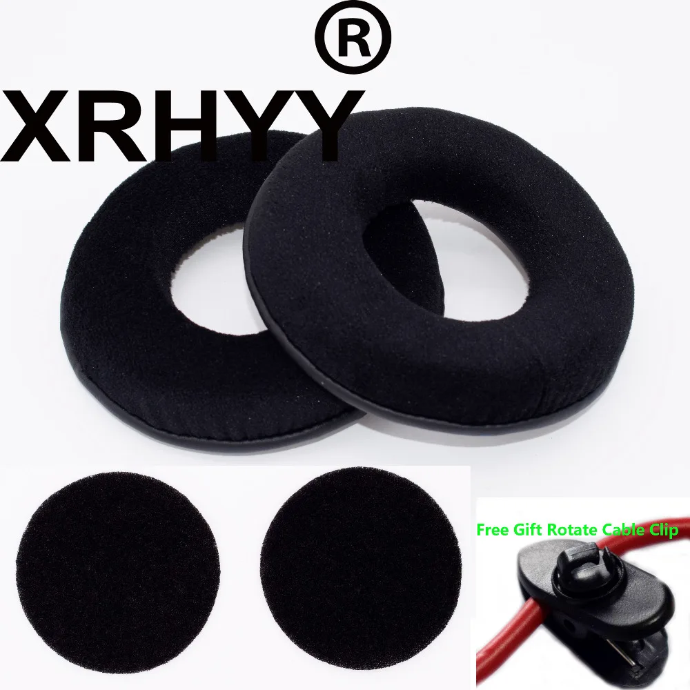 

XRHYY Replacement Velvet Earpad ForAxelvox HD24 Superlux HD 668B Superlux HD-681 Samson SR850 Samson SR950 ATH AD500X Headphones
